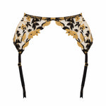 Soraya Harness Suspender - Jet - Shop unique & Luxury lingerie online | Chantilly Affair