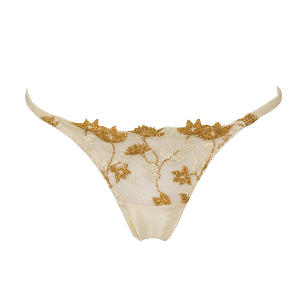 
            
                Load image into Gallery viewer, Soraya Strap Thong - Ivory - Shop unique &amp;amp; Luxury lingerie online | Chantilly Affair
            
        