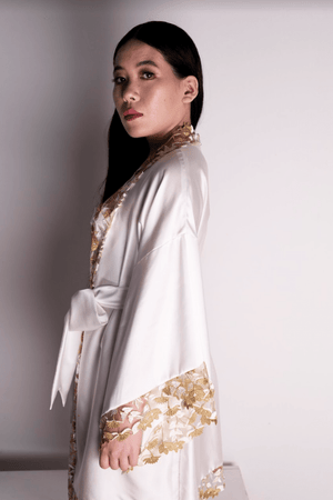 Soraya Robe - Ivory - Shop unique & Luxury lingerie online | Chantilly Affair